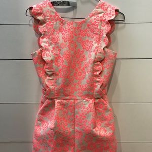 ASOS Scalloped edge romper XS